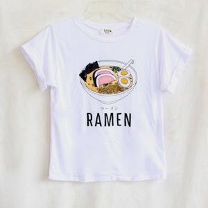 Ramen noodle cropped tee shirt local lab